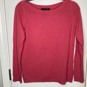 100% cashmere melon pink sweater